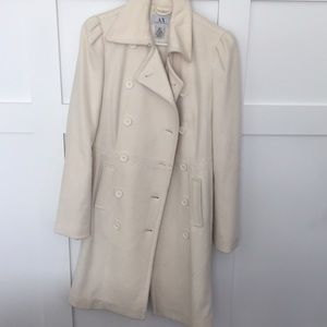 AX Armani Exchange Ivory Peacoat